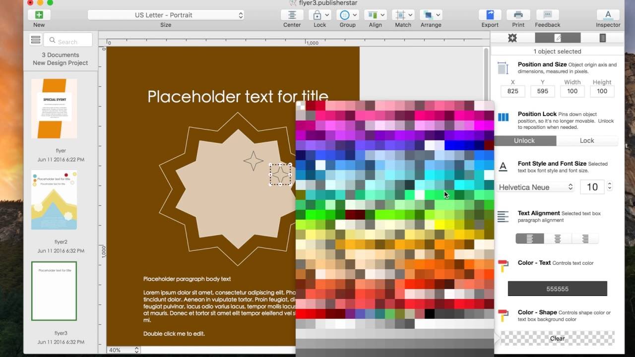 software to design flyers for mac